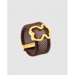 Anillo Icon Mesh en acero...