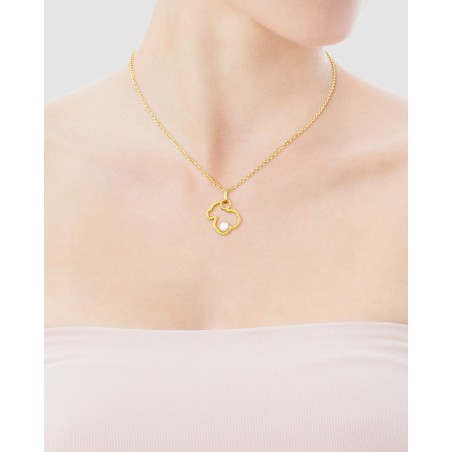 Colgante Silueta de oro con perla Tous