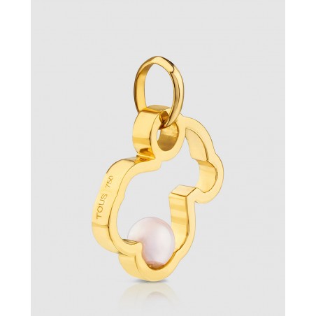 Colgante Silueta de oro con perla Tous
