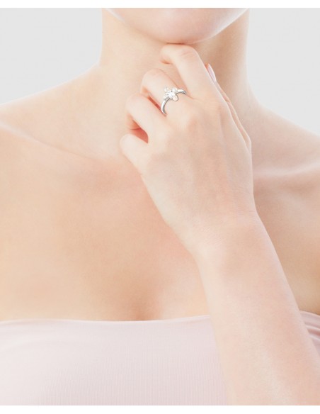 Anillo Tous Real Sisy de de plata y perlas