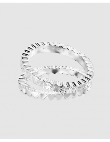 Anillo Tous Straight doble de plata