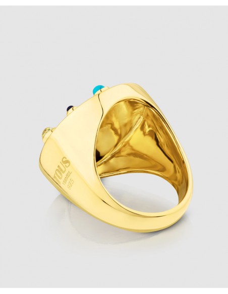Anillo Tous Super Power de Vermeil con gemas