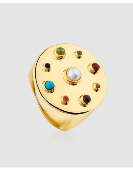 Anillo Tous Super Power de Vermeil con gemas