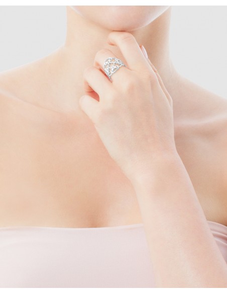 Anillo Tous Mossaic Power de plata