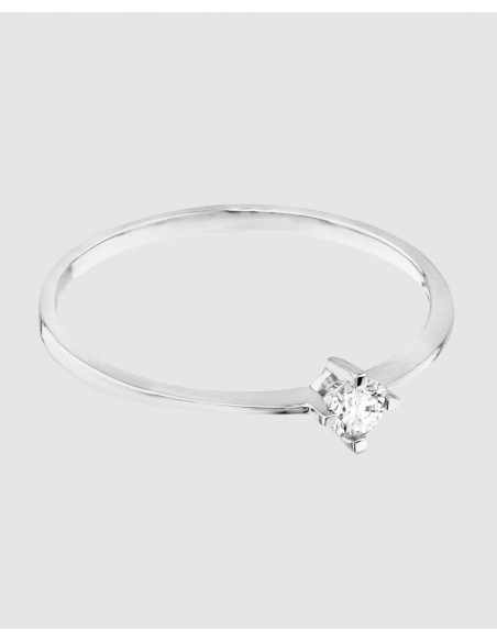 Anillo Brillants oro blanco con diamante Tous