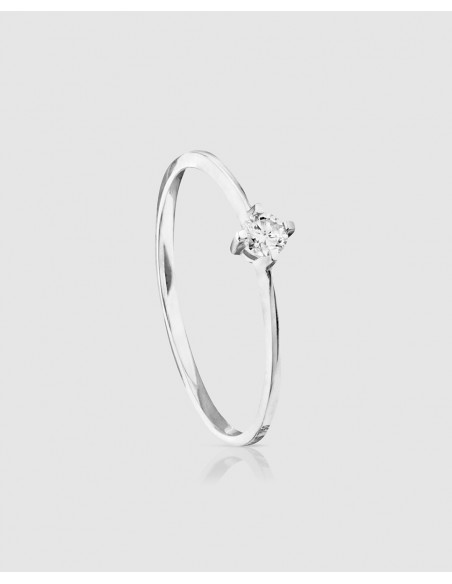 Anillo Brillants oro blanco con diamante Tous